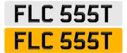 REG PLATE FOR SALE - ON RETENTION - FLC555T