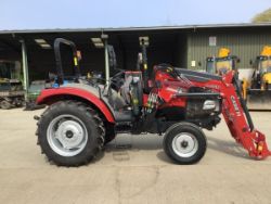 YEAR 2019 – 19 REG CASE IH 55A FARMALL WITH CASE IH LRA3518 LOADER. 2 SPOOLS. 2 WD.