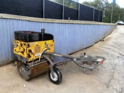 PREMIUM 2020 VIBRATING SINGLE DRUM ROLLER WITH HYDRAULIC BREAKER ATTACHMENT
