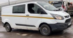 2015 FORD TRANSIT CUSTOM LWB L2 FACTORY 6 SEATER DOUBLE CAB