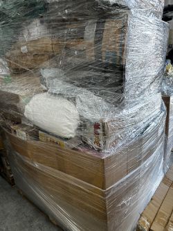 PALLET OF CUSTOMER RETURN TOYS AND KIDS RELATED GOODS 1.6M HIGH