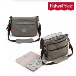 10X NEW FISHER PRICE BABY BAG+ACC 36X11X29 GREY