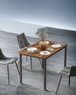 FREE DELIVERY - BRAND NEW DINING TABLE KITCHEN TABLE DINING TABLE RUSTIC BROWN