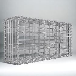 FREE DELIVERY - BRAND NEW GABION BASKET METAL GABION CAGE GALVANISED 100 X 50 X 30 CM SILVER