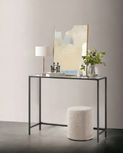 FREE DELIVERY - BRAND NEW CONSOLE TABLE ENTRANCE TABLE TEMPERED GLASS TABLE