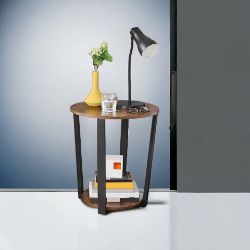 FREE DELIVERY - BRAND NEW RETRO COFFEE TABLE SIDE TABLE ROUND LIVING ROOM