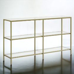 FREE DELIVERY - BRAND NEW VASAGLE CONSOLE TABLE SOFA TABLE 3 SHELVES TEMPERED GLASS