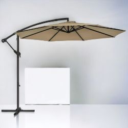 FREE DELIVERY - BRAND NEW CANTILEVER GARDEN PARASOL 3 M BANANA PATIO UMBRELLA
