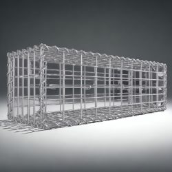 FREE DELIVERY - BRAND NEW GABION STONE BASKET GABION BASKET GALVANISED STEEL 100 X 30 X 30 CM