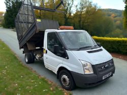 FORD TRANSIT T350 RWD L3H1 2012-62 REG TIPPER -HPI CLEAR - READY FOR WORK!