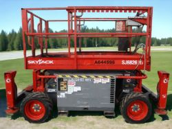 2014 SKYJACK SJ6826 SCISSOR LIFT KUBOTA DIESEL ENGINE