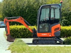 KUBOTA KX016-4 MINI DIGGER EXCAVATOR 2014