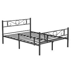 FREE DELIVERY- BRAND NEW DOUBLE BED FRAME METAL BED FRAME, FITS 140 X 190 CM MATTRESS