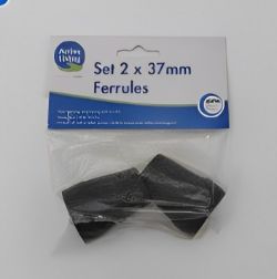 850 X NEW SET 2 X 37MM FERRULES - BLACK