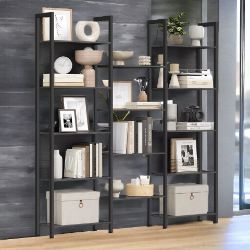FREE DELIVERY - BRAND NEW BOOKCASE BOOKSHELF 14 SHELVES SHELF UNIT EBONY