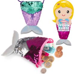 250 X NEW MERMAID SEQUIN PURSE