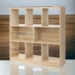FREE DELIVERY - BRAND NEW VASAGLE BOOKSHELF,WOODEN BOOKCASE OPEN CUBBIES,97.5X30X100CM,
