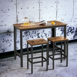 FREE DELIVERY - BRAND NEW 3PC BAR TABLE AND STOOLS KITCHEN BREAKFAST DINING ROOM