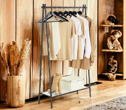 FREE DELIVERY - BRAND NEW CLOTHES RACK WITH STEEL STRUCTURE,92.5X33.5X153 CM