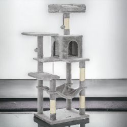FREE DELIVERY BRAND NEW FEANDREA CAT TREE, CAT CONDO WITH HAMMOCK, 143 CM