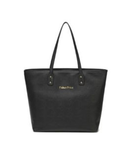 15 X NEW FISHER PRICE BAG+ACC 33,5X13X33 BLACK FAUX LEATHER
