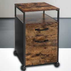 FREE DELIVERY - BRAND NEW VASAGLE FILE CABINET UNDER DESK STORAGE UNIT ROLLING OFFICE
