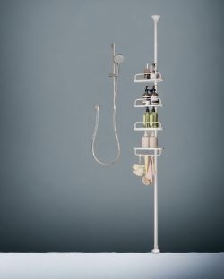 FREE DELIVERY - BRAND NEW SHOWER CORNER SHELF 4-TIER SHOWER SHELF ADJUSTABLE ORGANISER