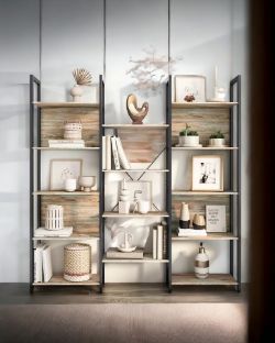 FREE DELIVERY - BRAND NEW BOOKCASE BOOKSHELF 14 SHELVES SHELF UNIT OAK
