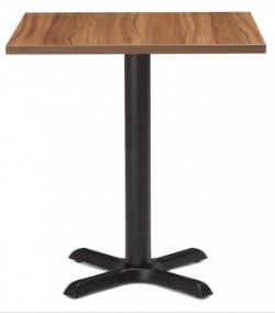4 X BRAND NEW RESTAURANT/BAR COMPLETE TABLES WALNUT EFFECT