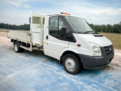 FORD TRANSIT DROPSIDE PICKUP TRUCK T350 – EX COUNCIL, 1 OWNER, 73K MILES