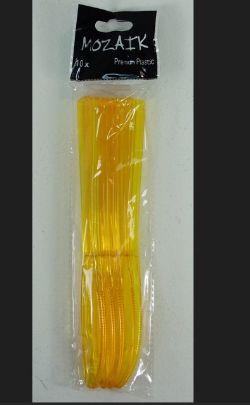 1895 X TABLE KNIFE - YELLOW PLASTIC-10 PACK