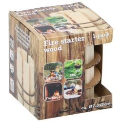 1000 X NEW FIRE WOOD STARTER D7,5X8CM WD