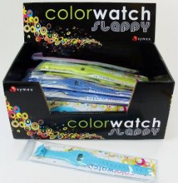 3840 X SLAPPY WATCH - SILICONE - ASSTD COLOURS MAY REQUIRE NEW BATTERY