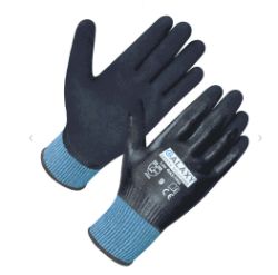 575 X PAIRS OF CUT 3 LINER, FULLY SMOOTH NITRILE ,SANDY NITRILE PALM COATING GLOVES (SIZE 7,8,9,10)