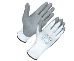 1350 X PAIRS OF CUT 3 HPPE LINER, GREY PU PALM COATING GLOVES (SIZE 7,8,9,10,11 )