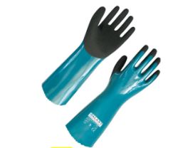 500 X PAIRS OF CUT 1 WHITE NYLON LINER T-TOUCH CHEM COATING GLOVES (SIZE 8,9,10,11)