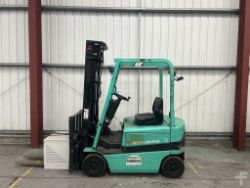 2002 MITSUBISHI ELECTRIC 4-WHEEL FORKLIFT FB16K**(INCLUDES CHARGER)**