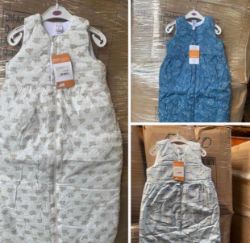 250 X BRAND NEW MIXED BABY SLEEPING BAG BLANKETS CHOSEN AT RANDOM RRP £3000 +