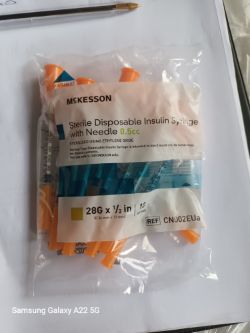 PALLET OF APPROX 18,000 STERILE DISPOSABLE INSULIN SYRINGES
