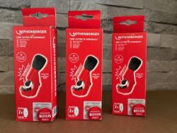 3 X BRAND NEW BOXED ROTHENBERGER 70027 TUBE CUTTER RRP £49.99