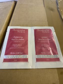 1200PCS OF CHRISTOPHE ROBIN SHAMPOO & MASKS 10ML SACHETS