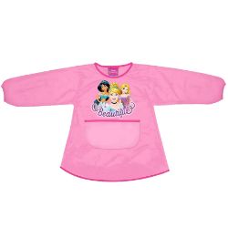 45 X CHILDREN'S DISNEY PRINCESS APRON WITH SLEEVES [AGED 3-4 YEARS] (RRP £6.99 EACH)