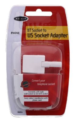 1000 X BELKIN BT SOCKET TO US/RJ11 SOCKET ADAPTER