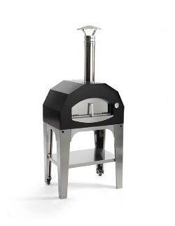 BRAND NEW* BLACK CAPRICCIOSA PIZZA OVEN WITH TROLLEY 60X40CM