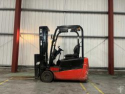 2016 HC (HANGCHA) ELECTRIC 3-WHEEL FORKLIFT CPCD18J**(INCLUDES CHARGER)**