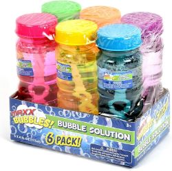 432 X 4OZ BUBBLE SOLUTION BOTTLES WITH WANDS (72 X 6PCKS)