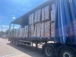 TRUCKLOAD 49 PALLETS OF BRAND NEW FURNITURE - ZORRAS CONSOLE AND SIDE TABLES (WALNUT VENEER)