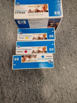 GENUINE HP C9704A C9701A C9702A C9703A JOB LOT