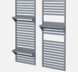 FREE DELIVERY - BRAND NEW WALL MOUNTED PLANT STANDS SET OF 2 WITH SHELVES AND SLATTED TRELLIS