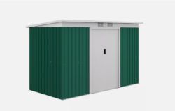 FREE DELIVERY - BRAND NEW 9 X 4FT OUTDOOR METAL FRAME GARDEN STORAGE SHED